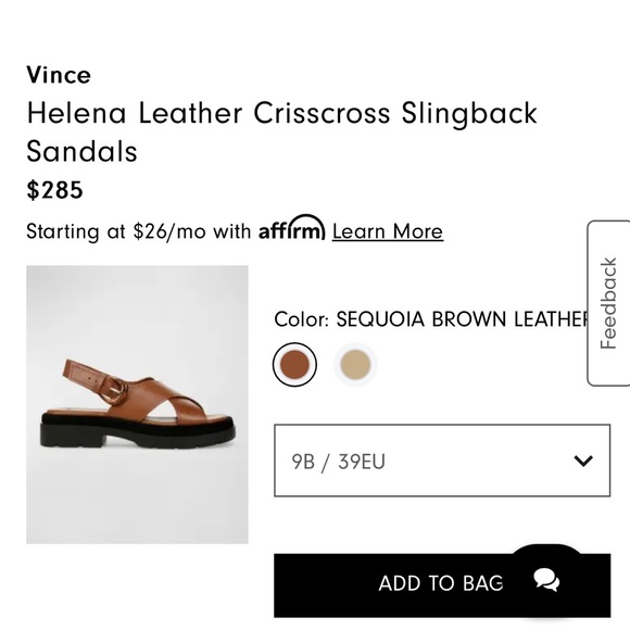 Helena Leather Crisscross Slingback Sandals - Picture 7 of 10